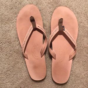 Pink Swarovski Crystal Flip Flops